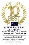 10 Best Under 40 Attorney, 2026 - American Institute of Personal Injury Attorneys