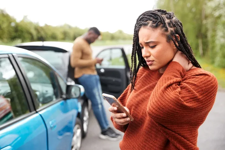Someone Reporting an accident Someone Reporting an accident