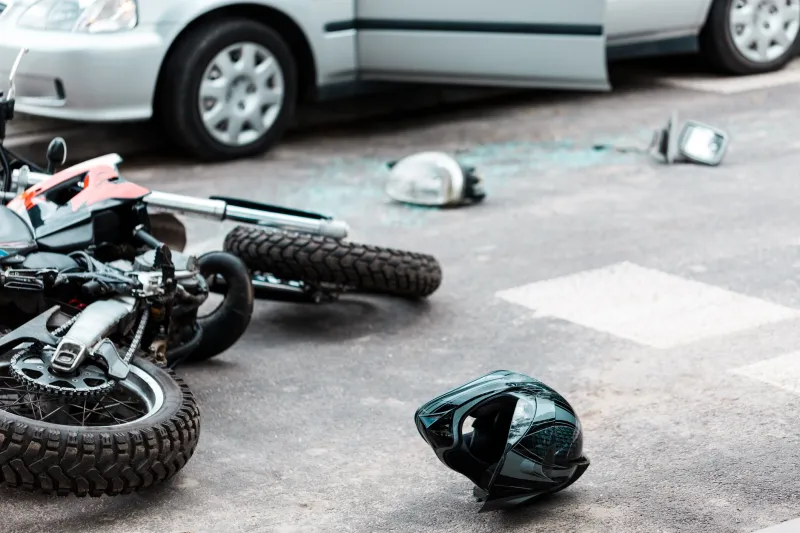 Motorcycle Collision with Car Door