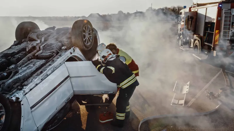 Rescue Operation After Accident