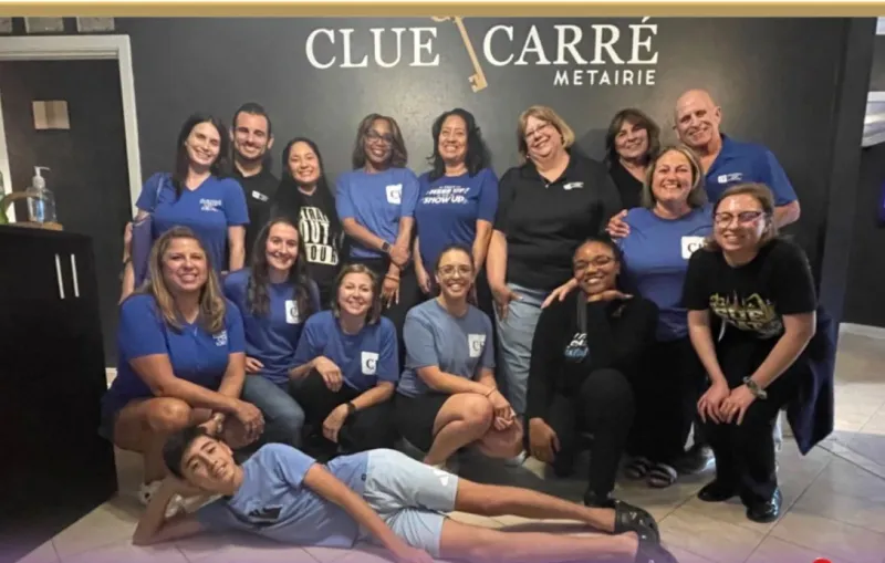 The team together on an outing at Clue Carre in Metairie
