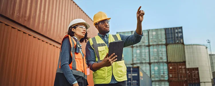 Employees Working at the Port of Orleans With Injury Potential