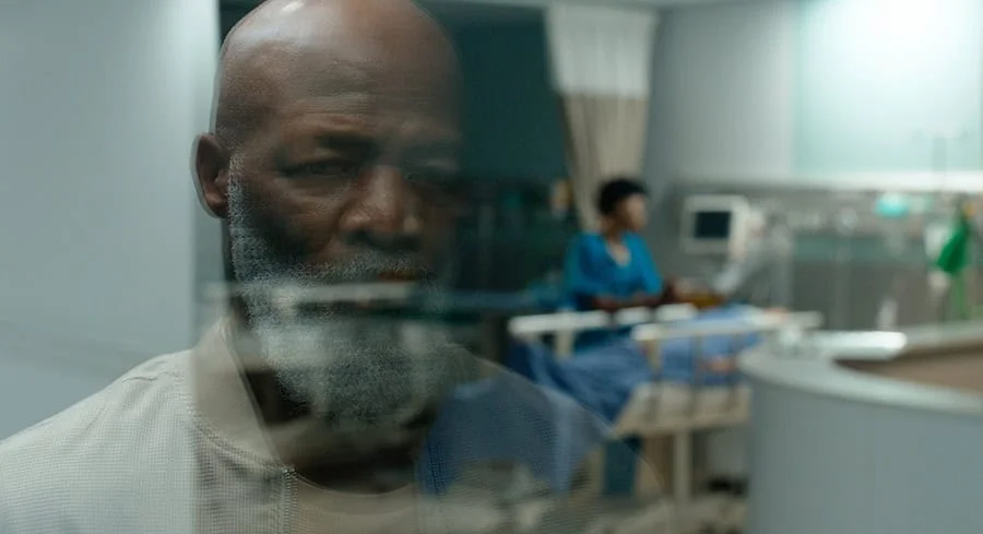 Man Looking at Family Member Who Suffered a Motorcycle Accident